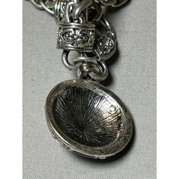 Silver Tone Rhinestone Soccer Bracelet - Picture 4 of 5